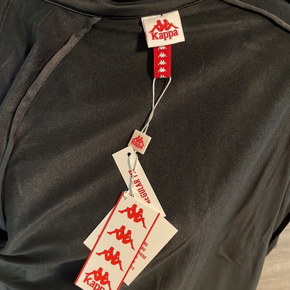 kappa womens banda anniston track jacket black smoke violet size S $90 NWT - Picture 6 of 6